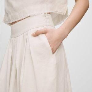 ARITZIA WILFRED WITH LINEN NARRATEUR BLACK SKIRT